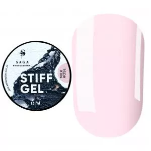 SAGA professional Гель для нарощування Jelly Gel STIFF Milk Rose №3 (молочная роза), 13 мл