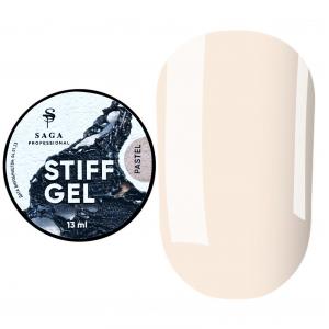 SAGA professional Гель для наращивания Jelly Gel STIFF Pastel №2 (холодный бежевый), 13 мл