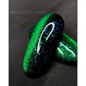 Гель-лак Кошачий глаз с частичками потали Crooz Cat Eye Mercury №2, 8 мл