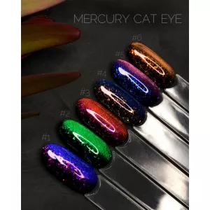 Гель-лак Котяче око з частинками потали Crooz Cat Eye Mercury №2, 8 мл - Фото 2