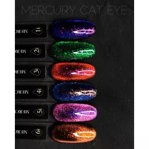 Гель-лак Котяче око з частинками потали Crooz Cat Eye Mercury №2, 8 мл - Фото 3