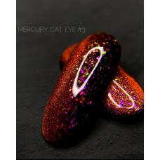Гель-лак Кошачий глаз с частичками потали Crooz Cat Eye Mercury №3, 8 мл