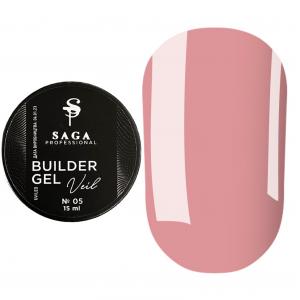 Гель для наращивания SAGA Builder Gel Veil №5 Nude, 30 мл