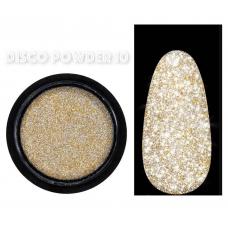 Світловідбивне втирання (пігмент) Disco powder №10 (золото)
