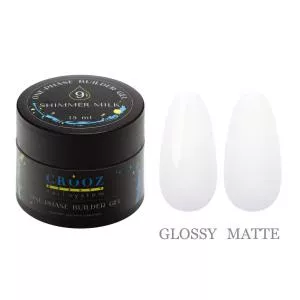 Гель для нарощування Builder Gel від ТМ Crooz №9 Shimmer Milk, 15 мл