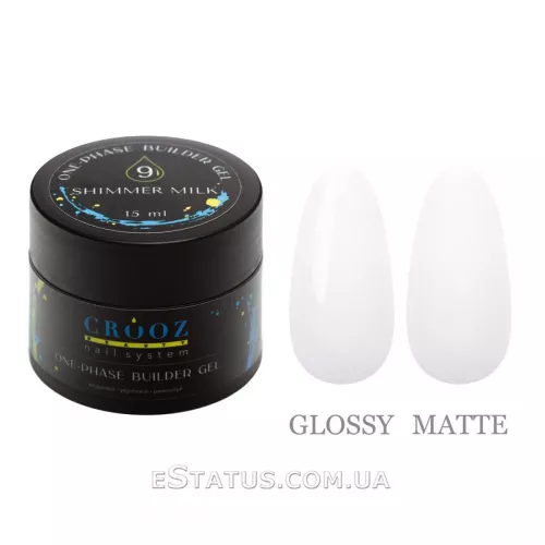 Гель для нарощування Builder Gel від ТМ Crooz №9 Shimmer Milk, 15 мл Гель для нарощування Builder Gel від ТМ Crooz №9 Shimmer Milk, 15 мл