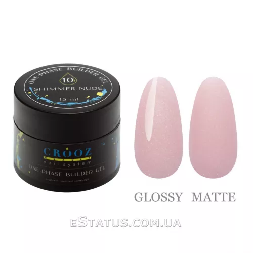 Гель для нарощування Builder Gel від ТМ Crooz №10 Shimmer Nude, 15 мл Гель для нарощування Builder Gel від ТМ Crooz №10 Shimmer Nude, 15 мл
