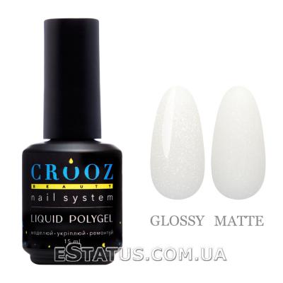 Жидкий полигель Crooz Liquid Polygel Shimmer №01, 15 мл