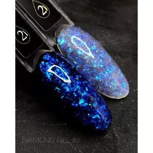 Crooz Diamond Gel гель для дизайна №2, 5 мл