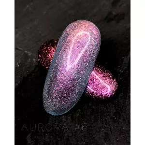 Гель-лак Crooz Aurora (с эффектом втирки) №6, 8 мл