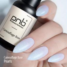 Камуфлирующая база с поталью, Camouflage Base Pearls milky with potal PNB (сливочно-молочная), 8 мл