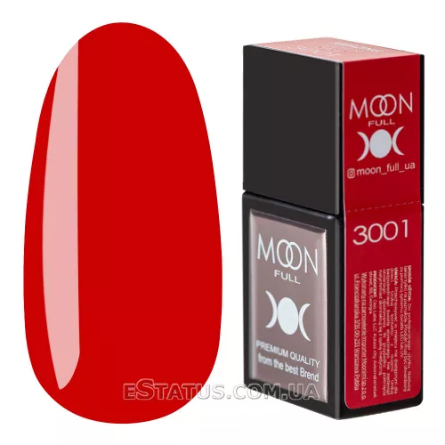 Цветная База Moon Full Amazing Color Base №3001 (ярко-красный), 12 мл