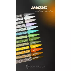 Цветная База Moon Full Amazing Color Base №3018 (бирюзовый), 12 мл - Фото 1