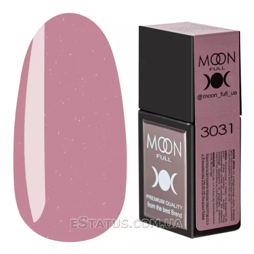 Цветная База Moon Full Amazing Color Base №3031 (розовый с мелким шиммером), 12 мл