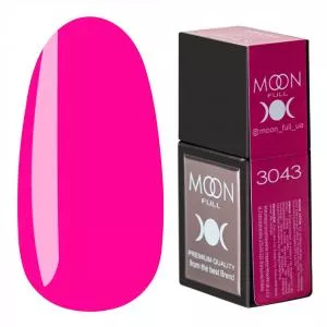 Цветная База Moon Full Amazing Color Base №3043 (яркий розовый), 12 мл
