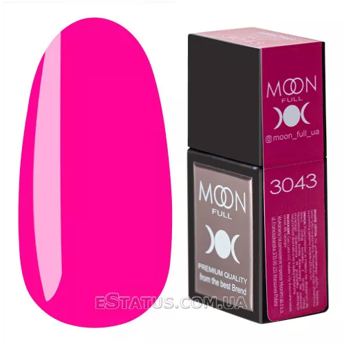 Цветная База Moon Full Amazing Color Base №3043 (яркий розовый), 12 мл Цветная База Moon Full Amazing Color Base №3043 (яркий розовый), 12 мл