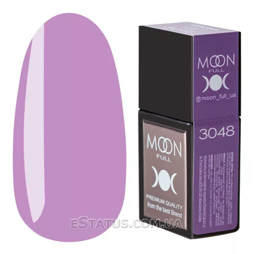 Цветная База Moon Full Amazing Color Base №3048 (мягкий лавандовый), 12 мл