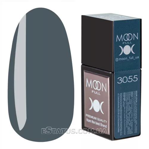 Цветная База Moon Full Amazing Color Base №3055 (темно-сизый), 12 мл