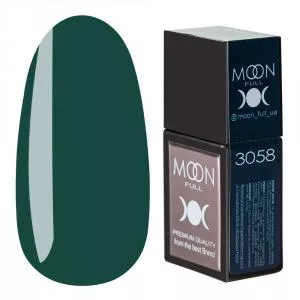 Цветная База Moon Full Amazing Color Base №3058 (темно-зеленый), 12 мл