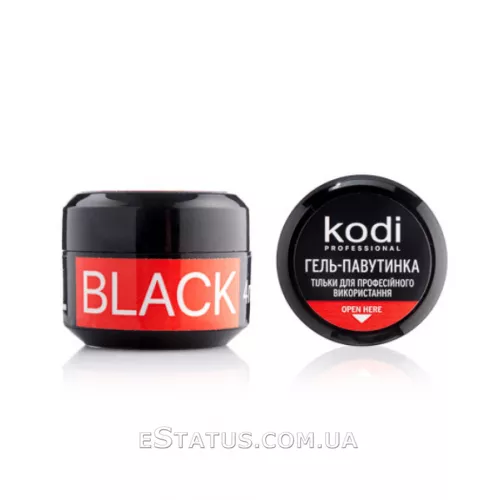 Гель-павутинка для нігтів Spider gel Kodi Professional black, 4 мл (колір чорний) Гель-павутинка для нігтів Spider gel Kodi Professional black, 4 мл (колір чорний)