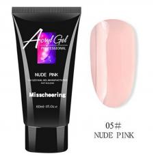 Полигель/Poly gel Misschering №05 nude pink (бежево-розовый), 60 мл