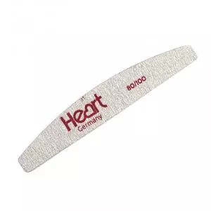 Пилка для ногтей Heart Half 80/100, полукруг