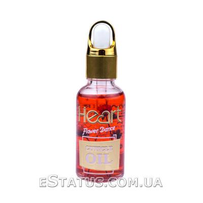 Цветочное масло для кутикулы HEART - Strawberry (клубника), 50 мл