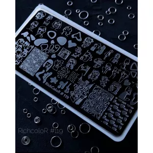 Пластина для стемпинга RR-119