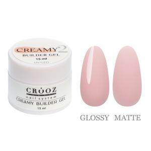Гель для наращивания Creamy Builder Gel Crooz №2 (розово-молочный беж), 15 мл