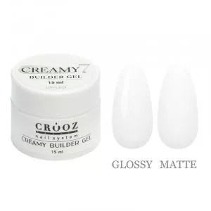 Гель для нарощування Creamy Builder Gel Crooz №7 (білий), 15 мл
