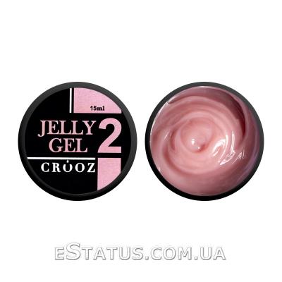 Гель-желе будівельний Crooz Jelly Gel №02 (рожево-тілесний), 15 мл