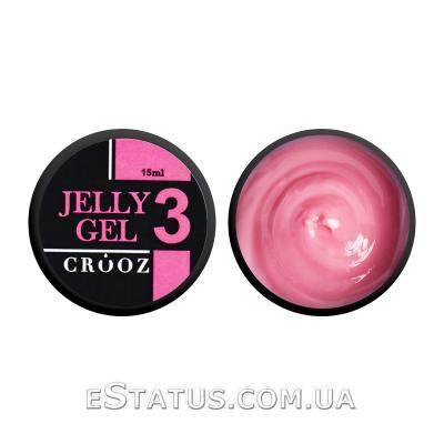 Гель-желе строительный Crooz Jelly Gel №03 (розовый), 15 мл