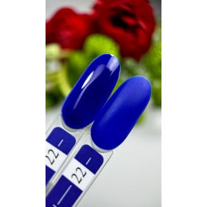 Гель лак Crooz №22 (синий электрик, эмаль), 8 мл