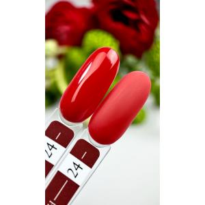 Гель лак Crooz №24 (красный, эмаль), 8 мл