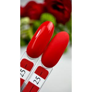 Гель лак Crooz №25 (красный, эмаль), 8 мл