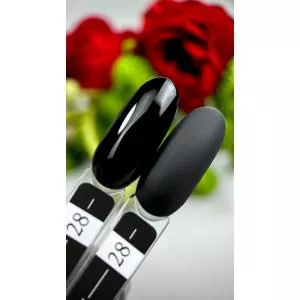 Гель лак Crooz №28 (черный, эмаль), 8 мл