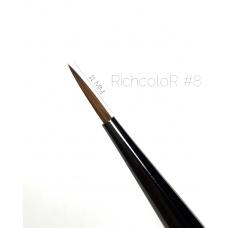 Пензель для розпису RichColoR №8, нейлон 11 мм