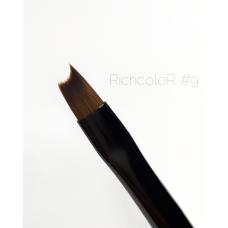 Кисть для дизайна RichColoR №9, нейлон 9 мм