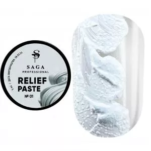 SAGA professional Паста без липкого слоя Relief paste 01, 5 мл