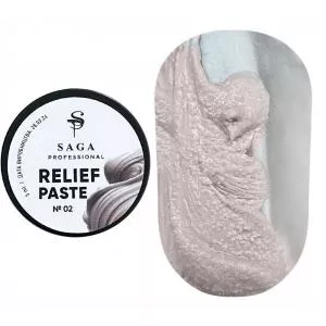 SAGA professional Паста без липкого слоя Relief paste 02, 5 мл