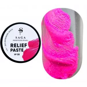 SAGA professional Паста без липкого слоя Relief paste 08, 5 мл