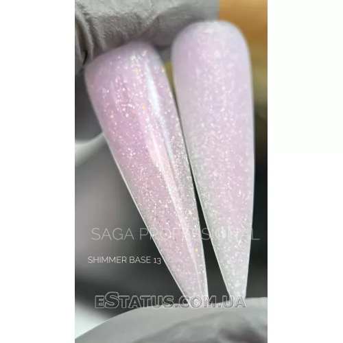 SAGA Cover Base Shimmer (з шиммером) №13, 15 мл SAGA Cover Base Shimmer (з шиммером) №13, 15 мл