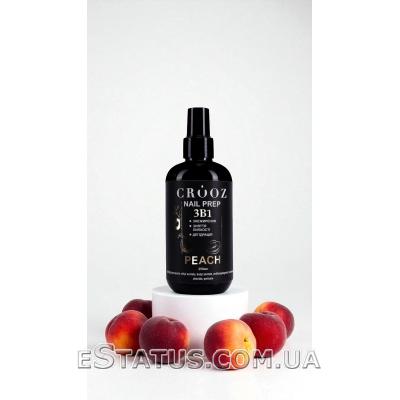 Crooz Nail Prep Peach 3 в 1 (знежирення, дегідратація, зняття липкості), 250 мл
