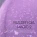 Гель для наращивания Saga Professional Magic Builder Gel 02 (нежный лиловый с цветными хлопьями потали), 15 мл - Фото 2