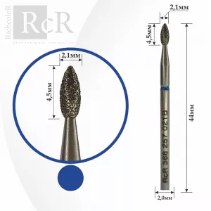 Фреза алмазная RcR 368 257 021B Почка (с синей насечкой)