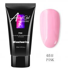 Полігель/Poly gel Misschering №03 pink, 60 мл