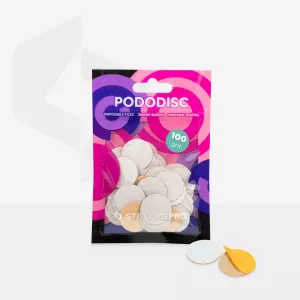 Сменные файлы белые для педикюрного диска PODODISC STALEKS PRO M 100 грит (50 шт) Сменные файлы белые для педикюрного диска PODODISC STALEKS PRO M 100 грит (50 шт) - Фото 2