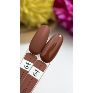 Гель лак Crooz №64 (классический коричневый, эмаль), 8 мл