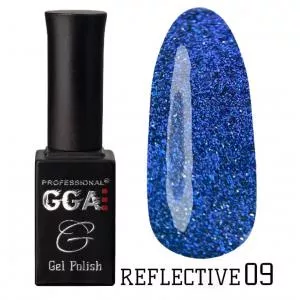 Гель-лак GGA Reflective (світловідбивний) № 09, 10 мл