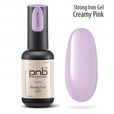 Гель моделюючий рожевий / PNB Strong Iron Gel Creamy Pink, 8 мл